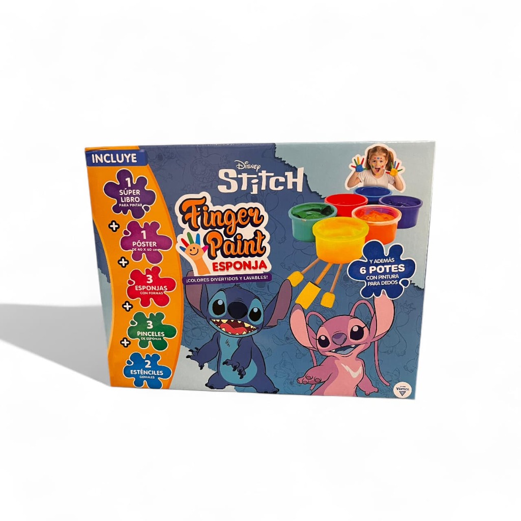 FINGER PAINT + LIBRO PINTAR N*2 STITCH